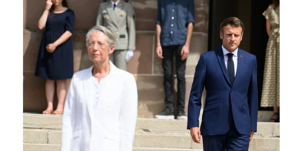 Emmanuel Macron and Elisabeth Borne